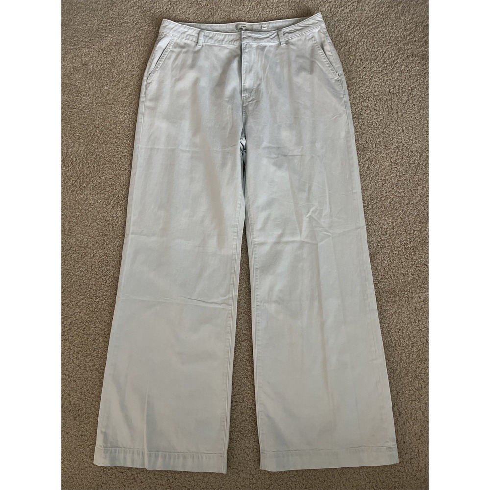 Vince Washed Wide Leg Trouser in Celestine Blue Womens Size 31